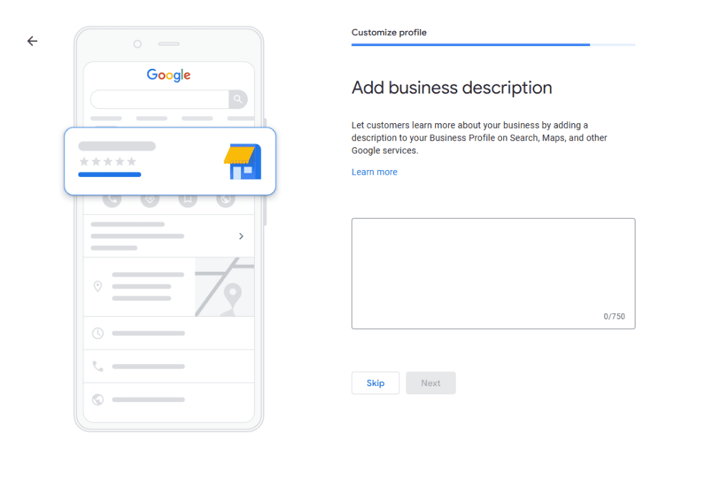 Add A Business Description