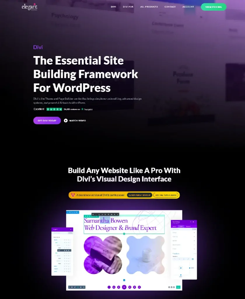 Divi Homepage