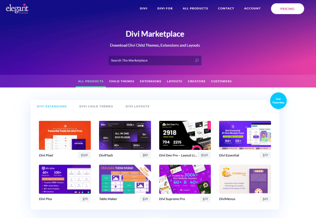 Divi Marketplace