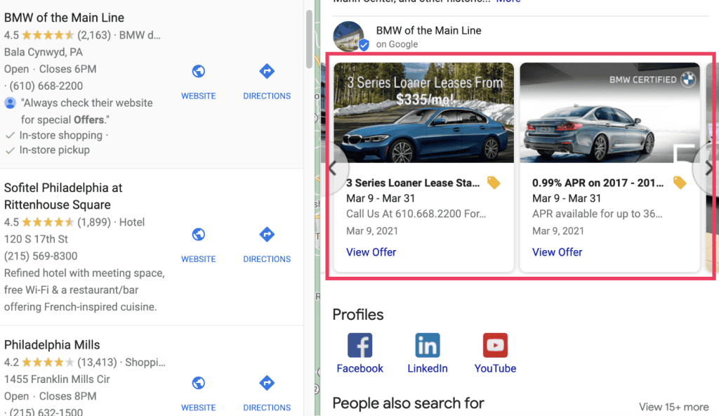 Google Business Profile Products