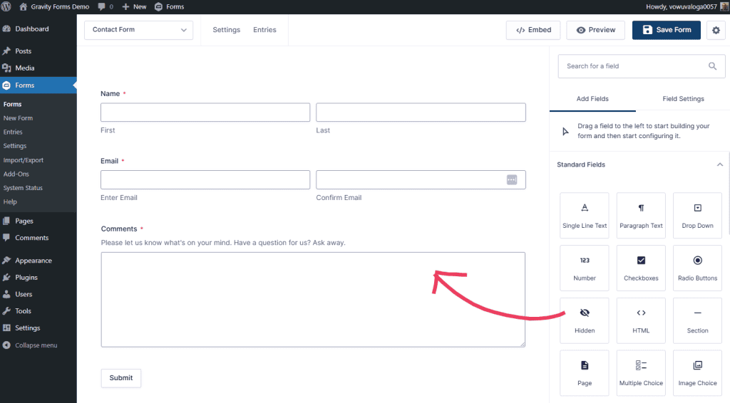 Best WordPress Form Plugins: Gravity Forms Drag And Drop Editor