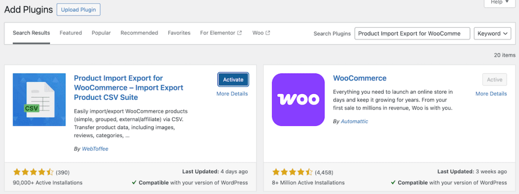 Import Woocommerce Products Install Product Import Export Webtoffee