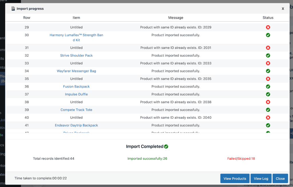 Import Woocommerce Products Install Product Import Export Webtoffee Import Complete