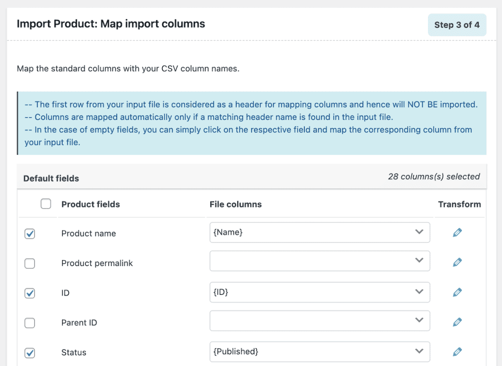 Import Woocommerce Products Install Product Import Export Webtoffee Product Mapping