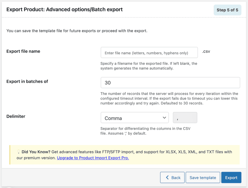 Import Woocommerce Products Product Import Export Plugin Finish Export