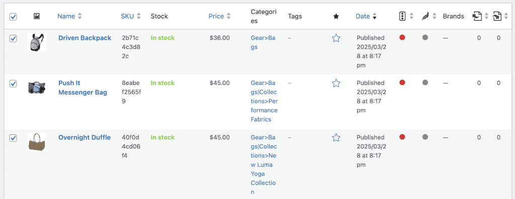 Import Woocommerce Products View Products