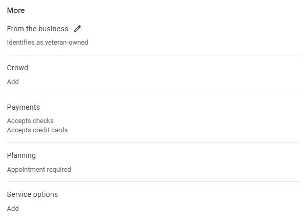 More Options
