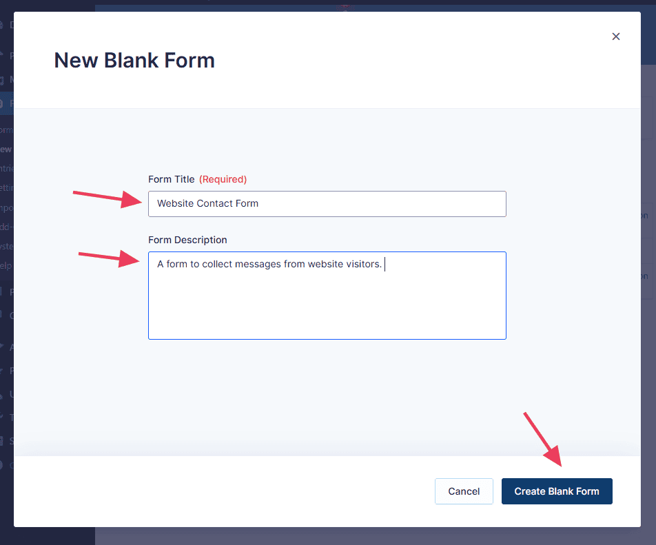 New Blank Form