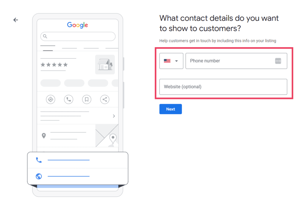 Provide Contact Details