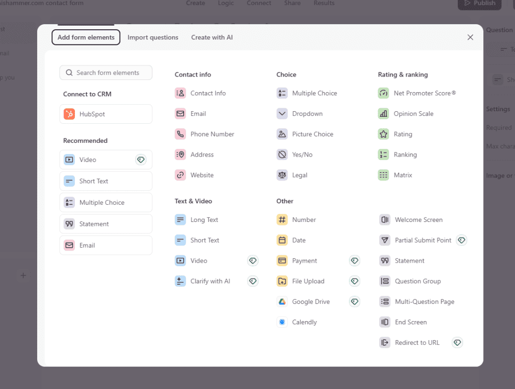 Typeform Builder