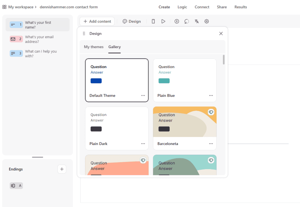 Typeform Templates