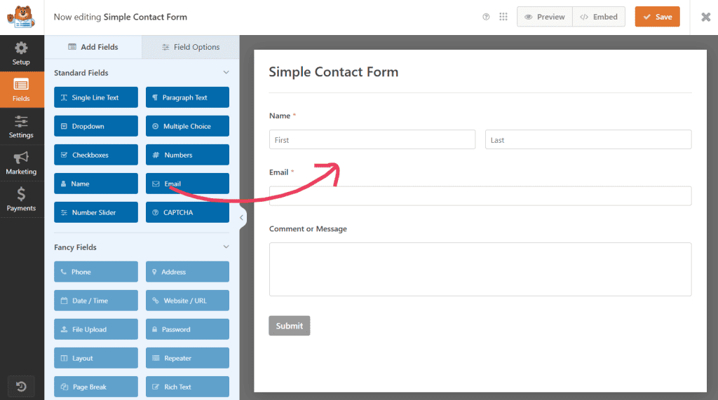 Best WordPress Form Plugins: Wpforms Editor