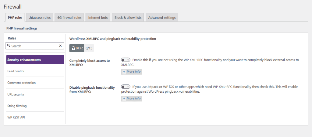 All In One Security Firewall