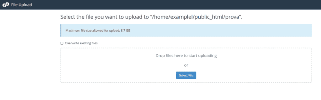 Cpanel Choose Files To Upload