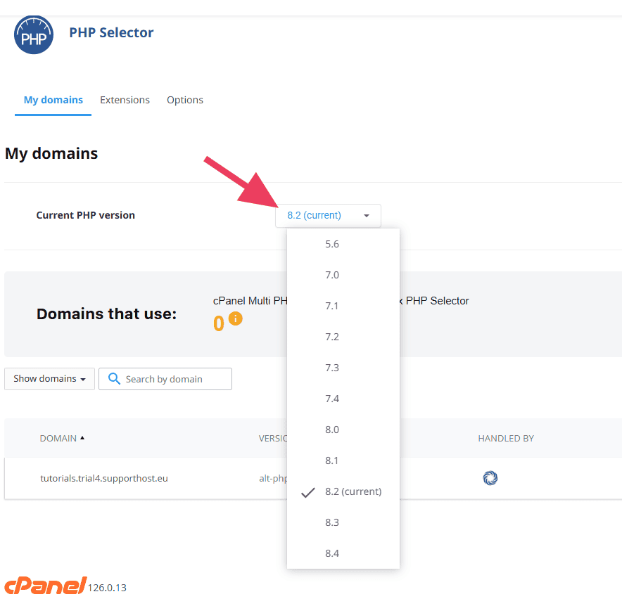 Php Selector Drop Down