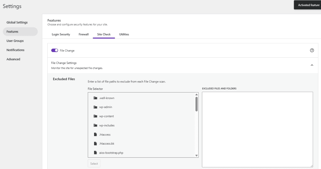 Solid Security File Changes