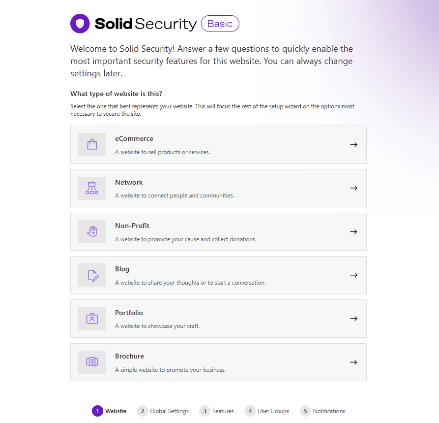 Solid Security Wizard