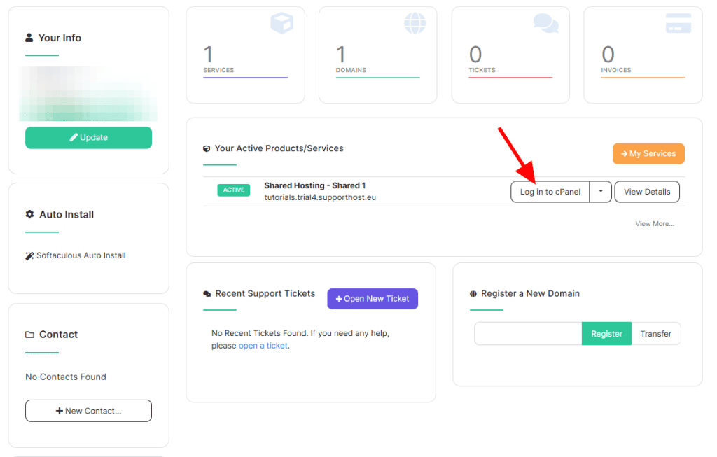 Log In To Cpanel On Supporthost