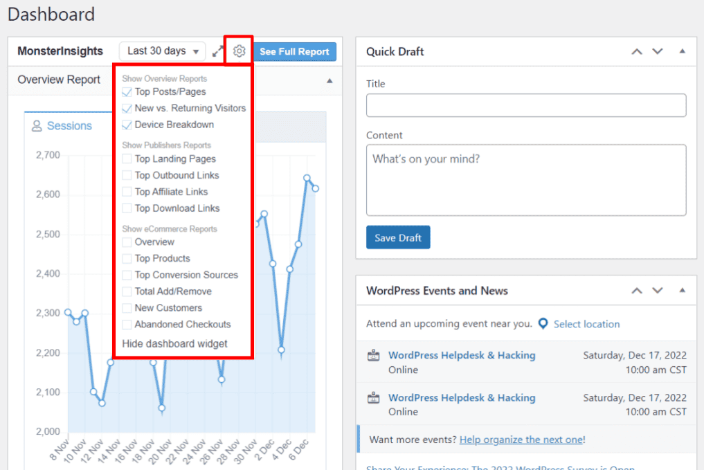 Monsterinsights Helpful Reports