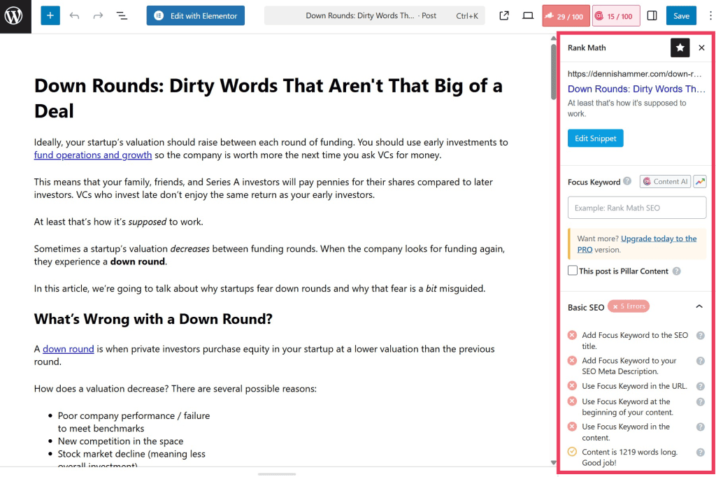 Rank Math Seo Tools