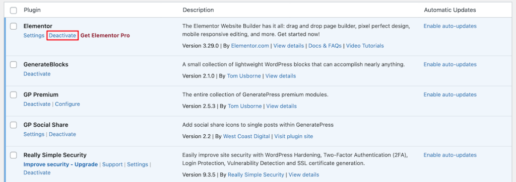 The Link You Followed Has Expired Error Deactivate Plugins
