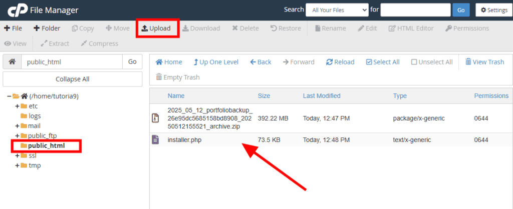 Upload Clone Files To File Manager