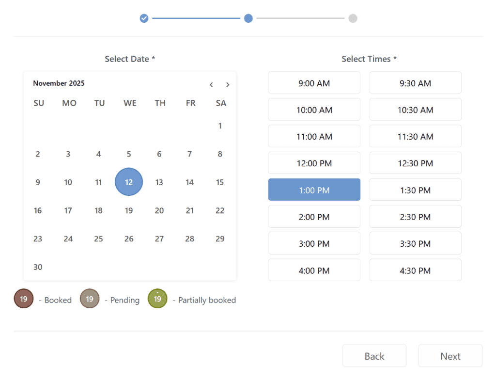 Booking Calendar Appointment Setter