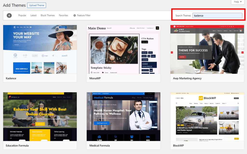 Choose A WordPress Theme