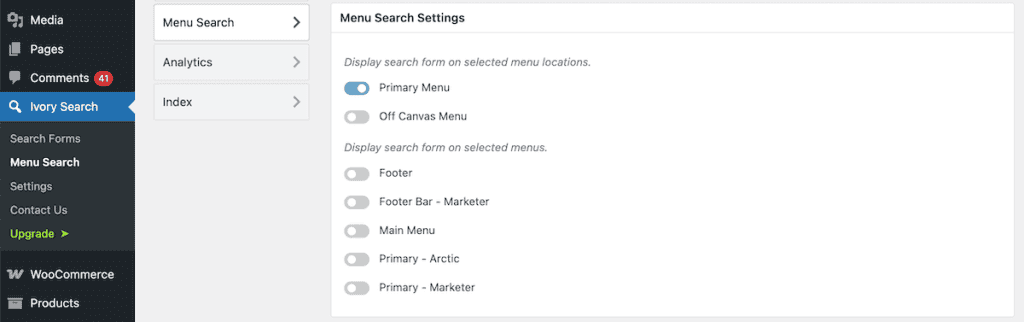 Wordpress Search Ivory Search Add Search Menu