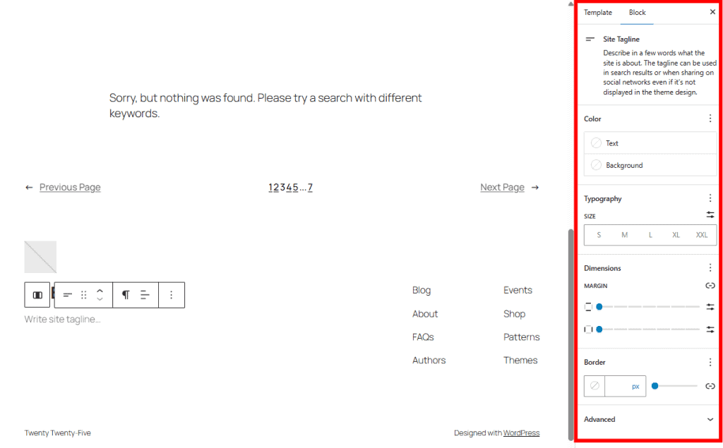 Customize Block Contents