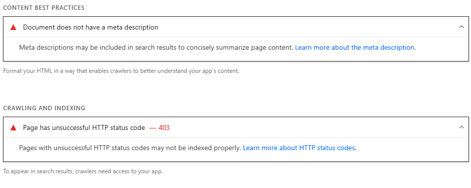 Google Pagespeed Insights Seo Recommendations