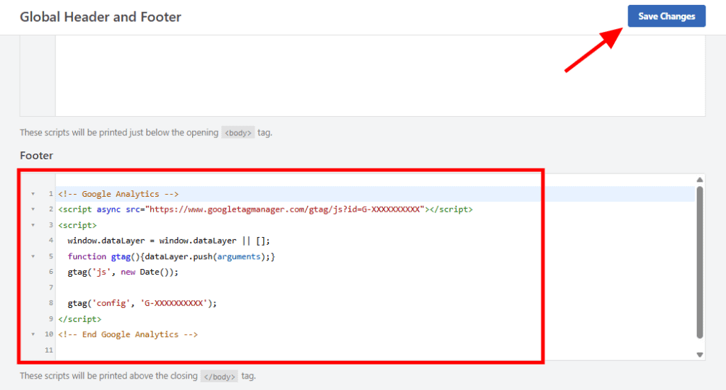 Paste Code Into Wpcode Footer