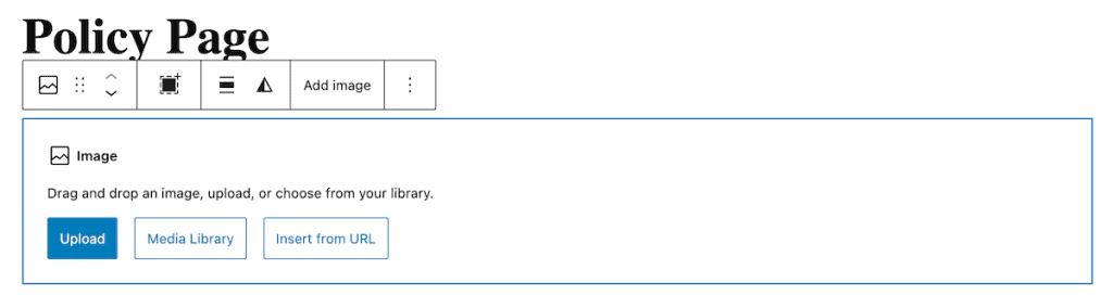 Webp WordPress Add Image Block