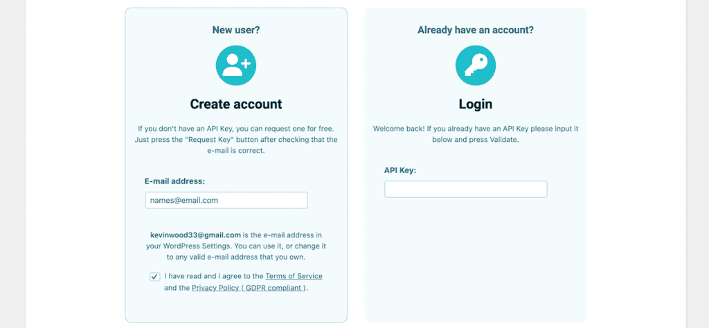 Webp WordPress Shortpixel Create Account