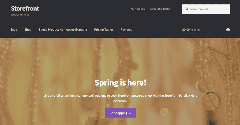 Woocommerce Costs Storefront Theme