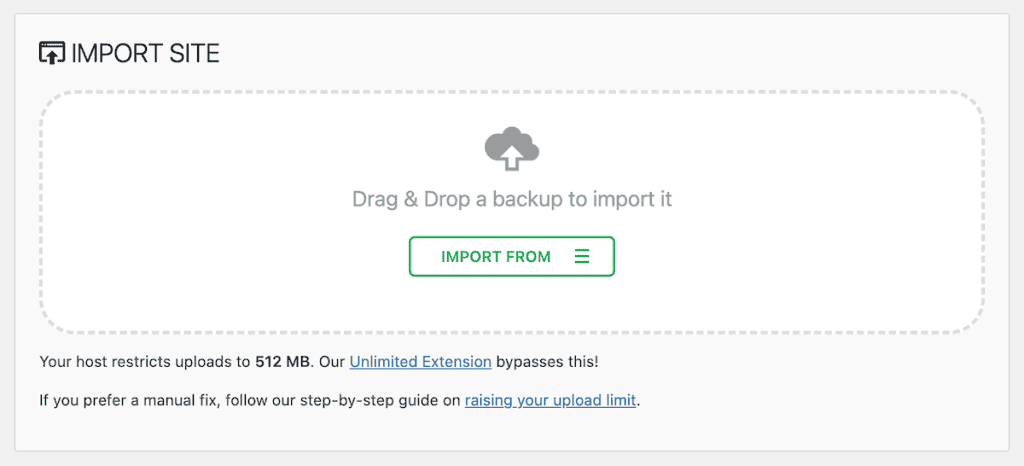 Wordpress Migration Plugins All In One Backup Import Backup