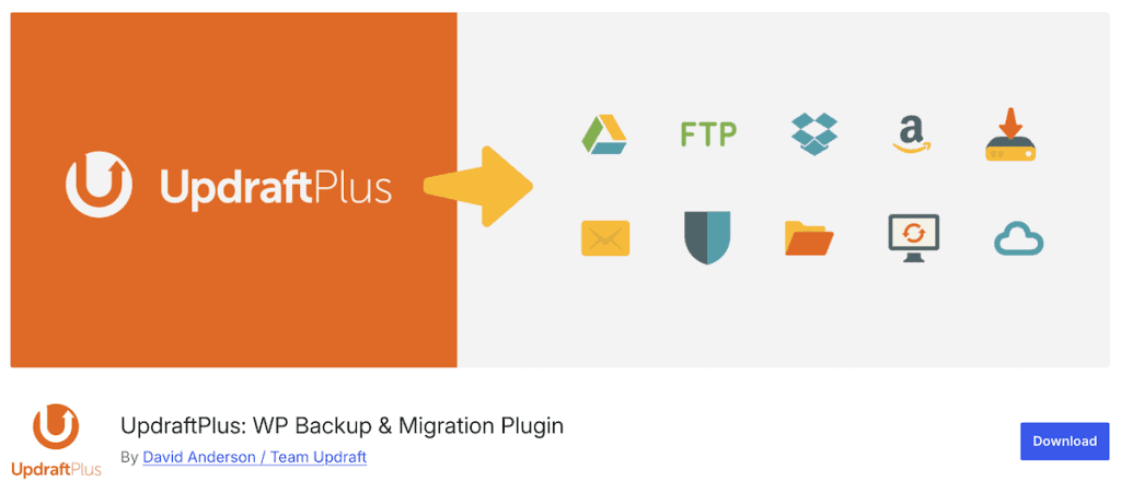 Wordpress Migration Plugins Updraftplus