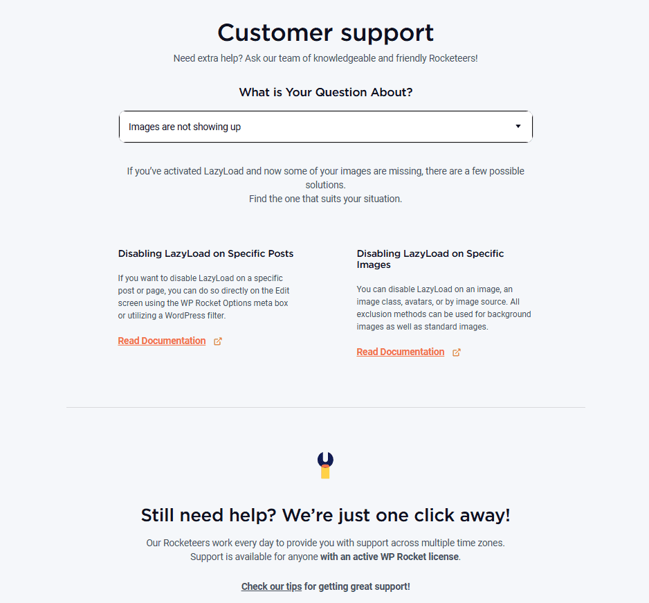 Wp Rocket Support