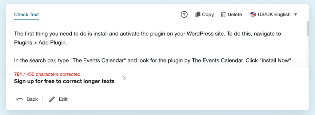 Best Grammar Checker Tools Ginger Demo Min