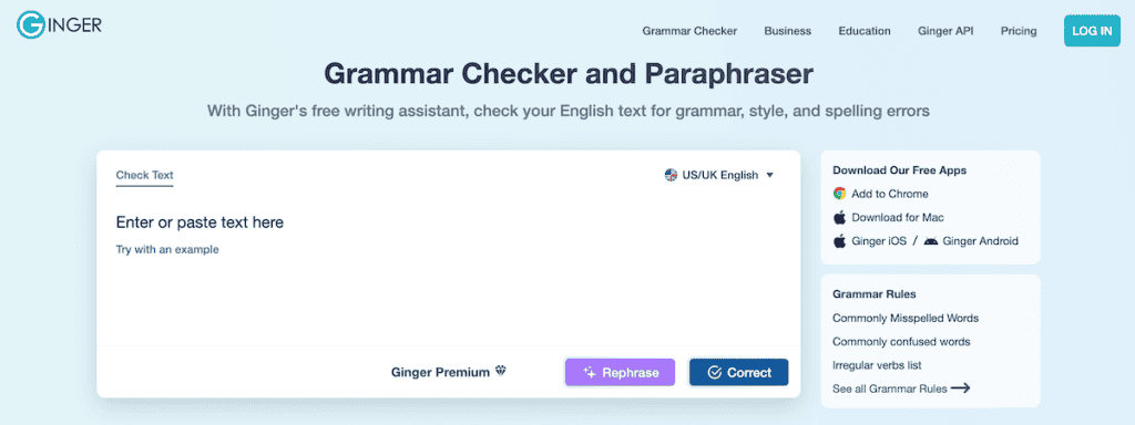 Best Grammar Checker Tools Ginger Min