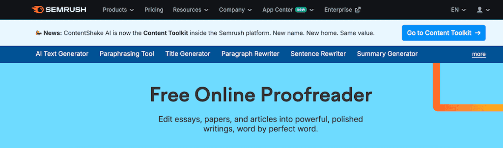 Best Grammar Checker Tools Semrush Proofreader Min