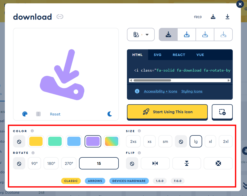 Font Awesome Adjust Style