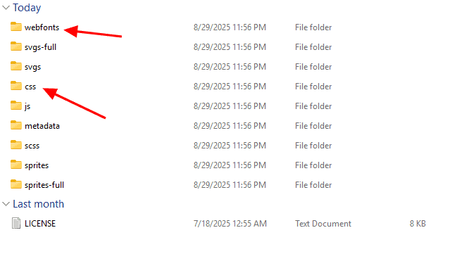 Font Awesome Download Package