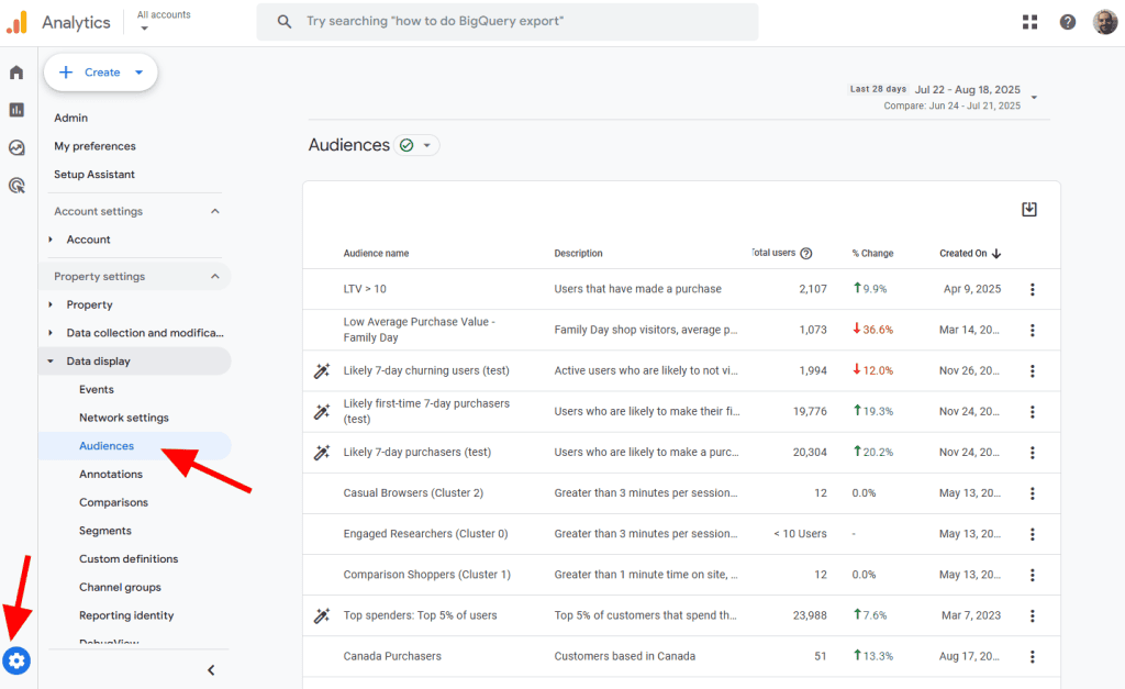 Google Analytics Create An Audience
