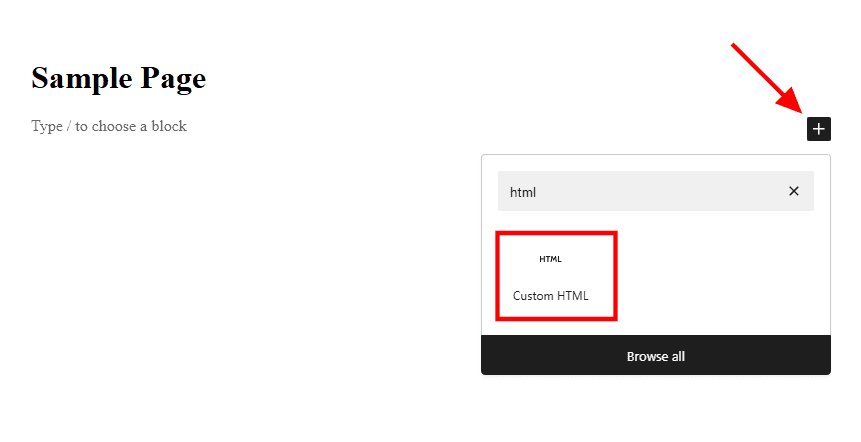 Html Block For WordPress Icon Font