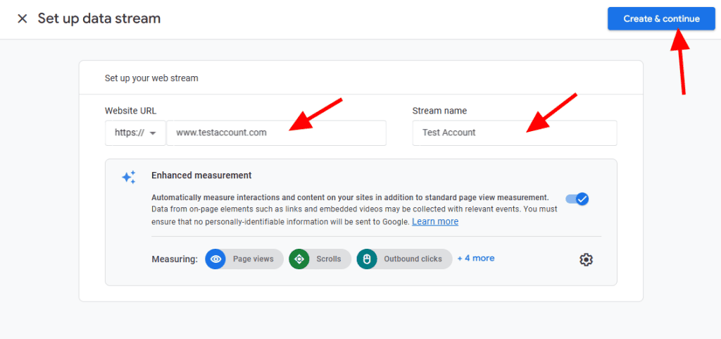 Set Up Your Data Stream