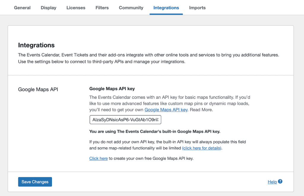 The Events Calendar WordPress Plugin Google Maps Integration Min