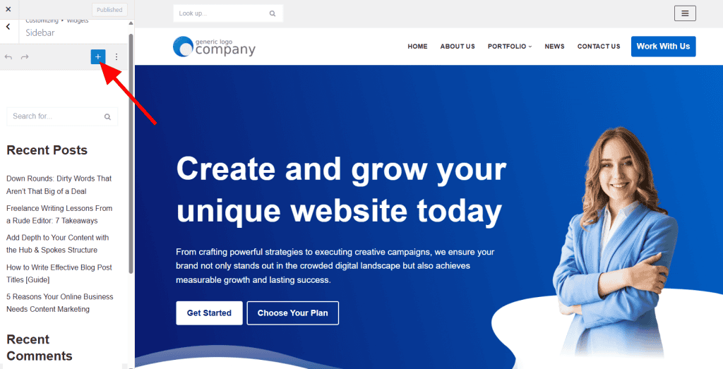 Add Content To Widget Areas