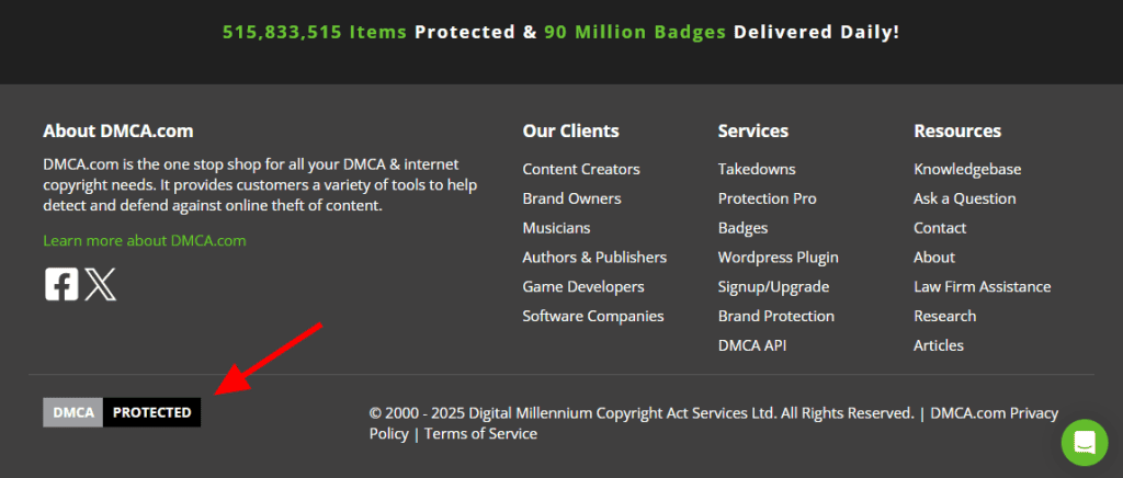 Dmca Protection Badge Example