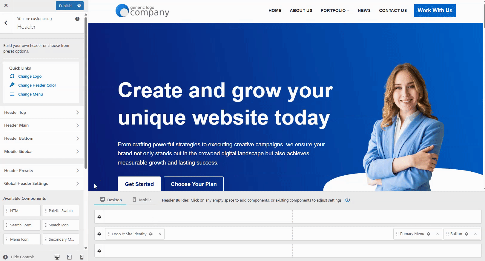 Neve Drag And Drop Builder